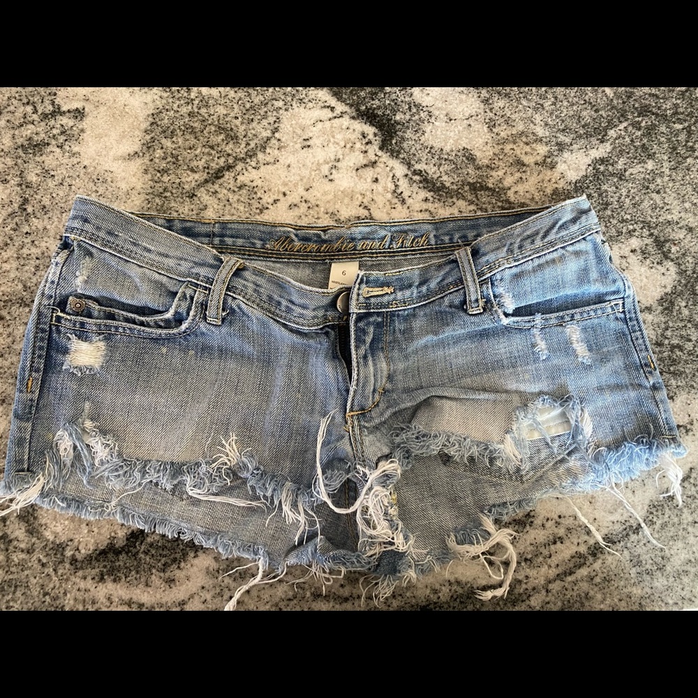 Distressed Abercrombie Jean Short